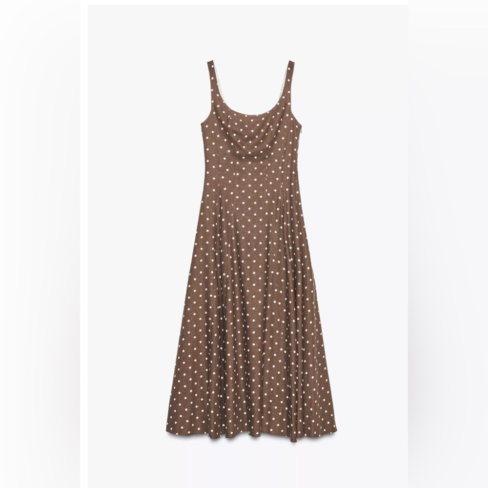 Zara Polka dot Midi Sundress